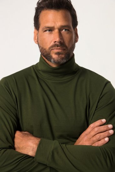 JP1880 Turtleneck Sweatshirt Green - Gensere og hettegensere - Store hettegensere - 2XL-14XL