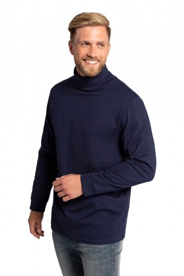 JP1880 723303 Langermet genser med rullekrage Mørkeblå - Gensere og hettegensere - Store hettegensere - 2XL-14XL