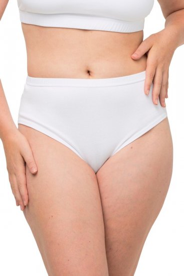 Ulla Popken 723498 Truser 2-pakning Hvit - Truser - 