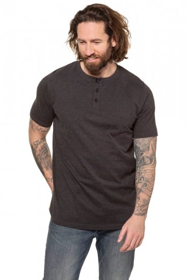 JP1880 726695 Henley t-skjorte Koksgrå - T-skjorter - Store T-skjorter - 2XL-14XL