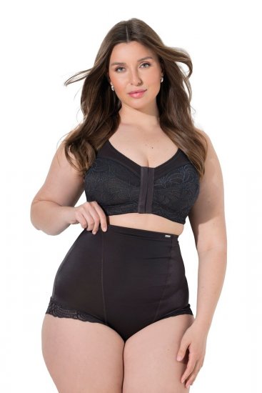 Ulla Popken 781632 Formende truser med høyt liv Brun - Shapewear - 
