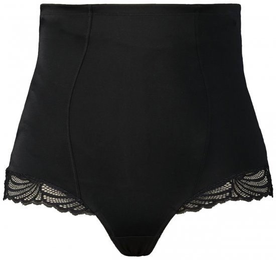 Ulla Popken 781632 Formende truser med høyt liv Svart - Shapewear - 