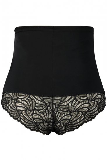 Ulla Popken 781632 Formende truser med høyt liv Svart - Shapewear - 