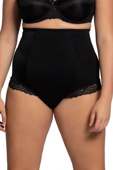 Ulla Popken 781632 Formende truser med høyt liv Svart - Shapewear - 