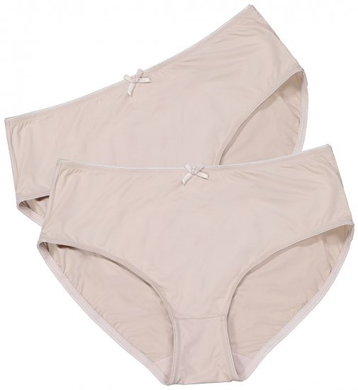 Ulla Popken 781658 Truser 2-pakning Beige - Truser - 
