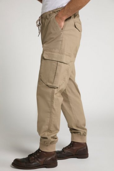 JP1880 782635 Cargobukse med benlommer Sand - Jeans og bukser - Store Bukser og Store Jeans