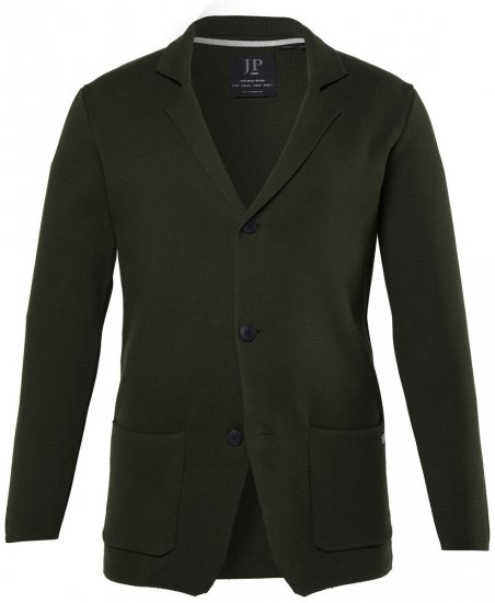 JP1880 Milano Flexnamic Strikket blazer Mørk oliven - Dresser og blazere - Dresser i store størrelser