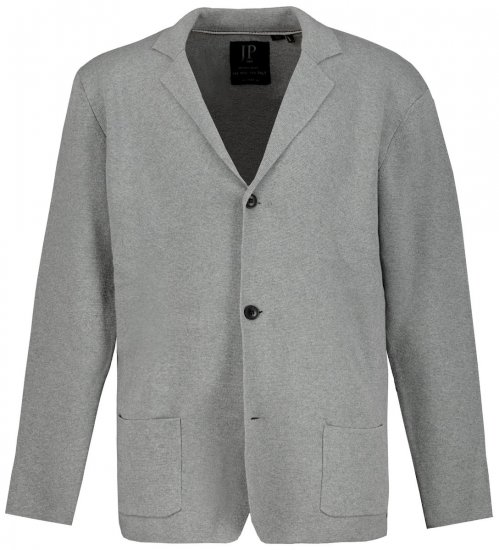 JP1880 Milano Flexnamic Strikket blazer Gråmelert - Dresser og blazere - Dresser i store størrelser