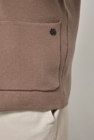 JP1880 Milano Flexnamic Strikket blazer Nøttebrun - Dresser og blazere - Dresser i store størrelser