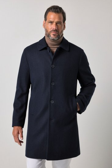 JP1880 795116 Vannavvisende Ullfrakk Mørkeblå - Jakker - Store jakker - 2XL-12XL