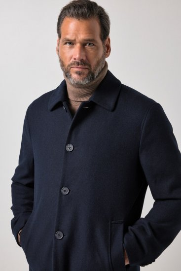 JP1880 795116 Vannavvisende Ullfrakk Mørkeblå - Jakker - Store jakker - 2XL-12XL