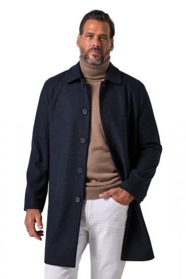 JP1880 795116 Vannavvisende Ullfrakk Mørkeblå - Jakker - Store jakker - 2XL-12XL