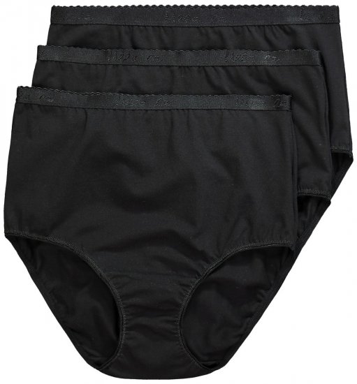 Ulla Popken 795269 Truser 3-pakning Svart - Truser - 