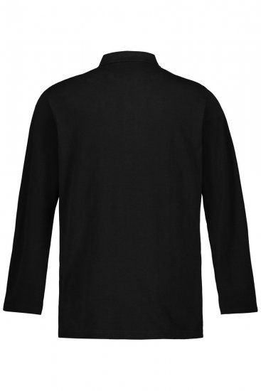 JP1880 799230 Langermet pikéskjorte Svart - Polo- & piqueskjorter - Poloskjorte i store størrelser - 2XL-8XL