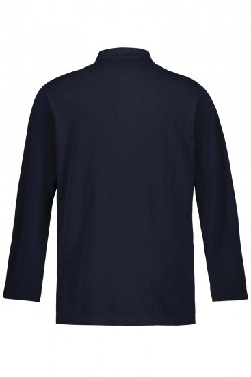 JP1880 799230 Langermet pikéskjorte Mørkeblå - Polo- & piqueskjorter - Poloskjorte i store størrelser - 2XL-8XL
