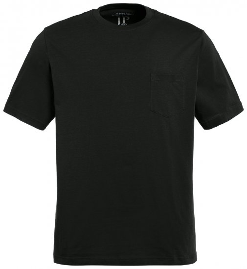 JP1880 799997 T-skjorte med brystlomme Svart - T-skjorter - Store T-skjorter - 2XL-14XL