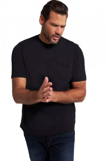 JP1880 799997 T-skjorte med brystlomme Svart - T-skjorter - Store T-skjorter - 2XL-14XL