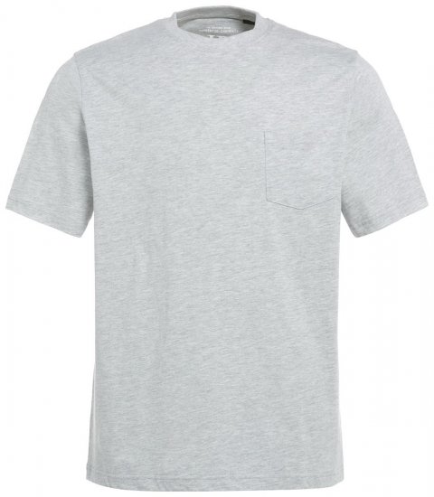 JP1880 799997 T-skjorte med brystlomme Gråmelert - T-skjorter - Store T-skjorter - 2XL-14XL