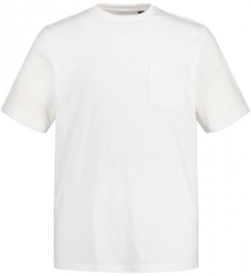 JP1880 799997 T-skjorte med brystlomme Hvit - T-skjorter - Store T-skjorter - 2XL-14XL