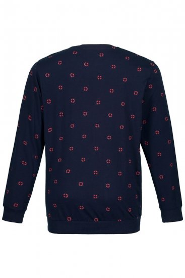 JP1880 Two-piece Pyjamas Long Sleeve and Long Trousers Navy - Undertøy & badetøy - Undertøy store størrelser 