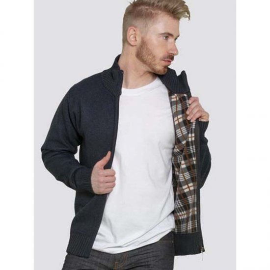 D555 Braxton Sweater Navy - Gensere og hettegensere - Store hettegensere - 2XL-14XL