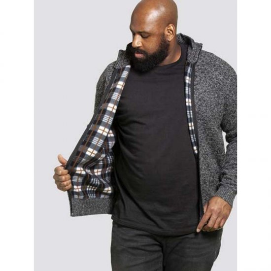 D555 Braxton Sweater Charcoal - Gensere og hettegensere - Store hettegensere - 2XL-14XL