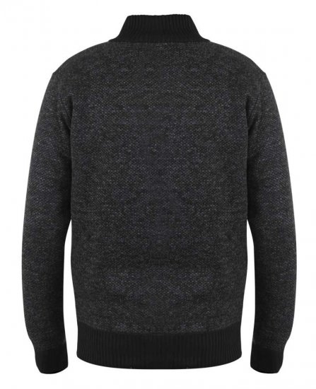 D555 Cavendish Black Jumper With Bonded Fleece Lining And Pocket - Gensere og hettegensere - Store hettegensere - 2XL-14XL