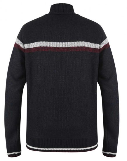 D555 Dennington Navy Jumper With Bonded Fleece Lining And Pocket - Gensere og hettegensere - Store hettegensere - 2XL-14XL