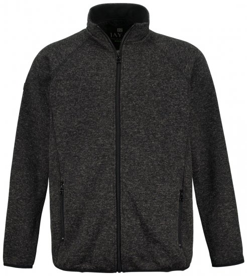 Jay-Pi 802394 Strikket fleecejakke Svart TALL - TALL jakker - TALL jakker med ekstra lengde