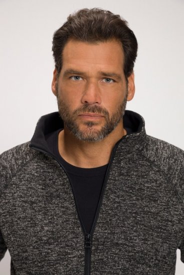 JAY-PI Knitted Fleece Jacket Gray - Jakker - Store jakker - 2XL-12XL