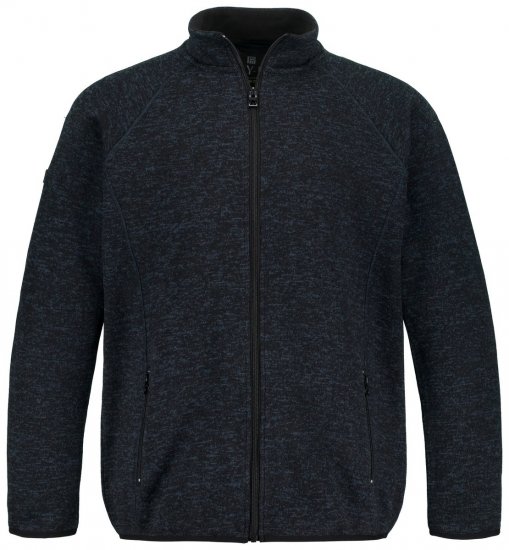 Jay-Pi 802394 Strikket fleecejakke Mørkeblå TALL - TALL jakker - TALL jakker med ekstra lengde