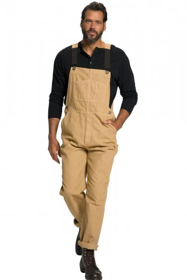 JP1880 802501 Snekkerbukse med elastiske seler Kamelbrun - Jeans og bukser - Store Bukser og Store Jeans
