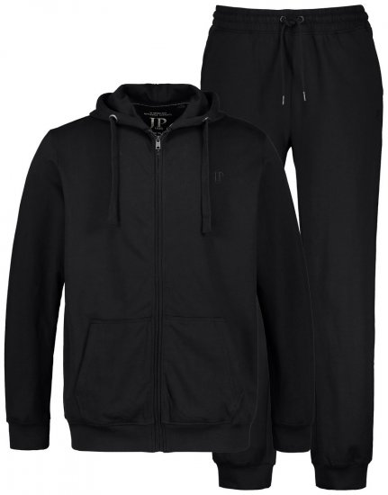 JP1880 802934 Joggesett med hettejakke og bukse Svart - Treningsdrakter - Treningsdrakter/Tracksuits store størrelser herre