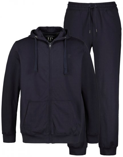 JP1880 802934 Joggesett med hettejakke og bukse Mørkeblå - Treningsdrakter - Treningsdrakter/Tracksuits store størrelser herre
