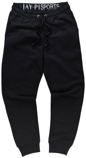 Jay-Pi 804175 Joggebukse i smal passform med sidelommer Svart - Sweatbukser og-shorts - Sweatbukser og Sweatshorts 2XL-12XL