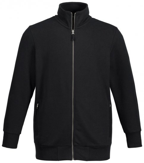 Jay-Pi 804180 Sweatjakke med ståkrage Svart - Gensere og hettegensere - Store hettegensere - 2XL-14XL