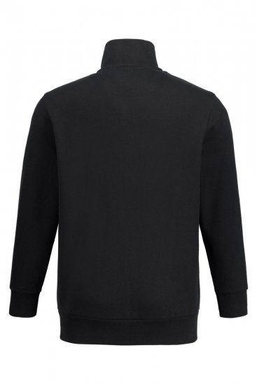 Jay-Pi 804180 Sweatjakke med ståkrage Svart - Gensere og hettegensere - Store hettegensere - 2XL-14XL