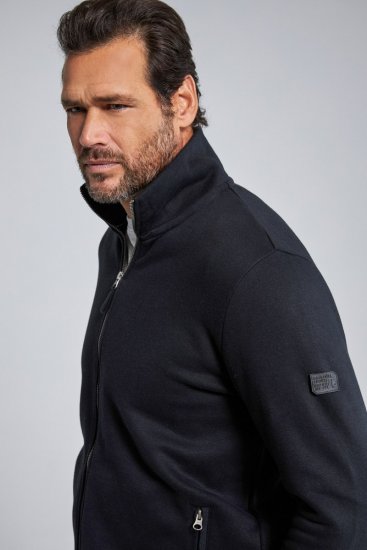 Jay-Pi 804180 Sweatjakke med ståkrage Svart - Gensere og hettegensere - Store hettegensere - 2XL-14XL
