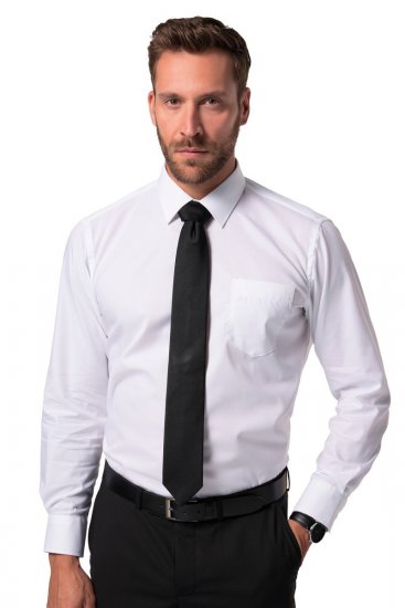 JP1880 804890 Langermet strykefri Business-skjorte Hvit TALL - TALL skjorter - TALL skjorter med ekstra lengde