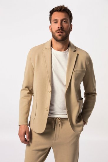 JP1880 New York Flexnamic Jerseyblazer Beige - Dresser og blazere - Dresser i store størrelser