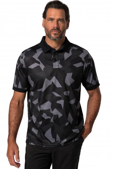 Jay-Pi QuickDry Golf Polo Shirt Camouflage Black - Sportsklær & turklær - Sportsklær till herre i store størrelser