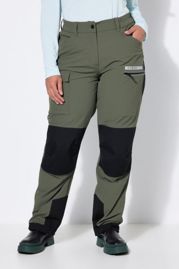 Ulla Popken 807803 HYPRAR turbukser med refleks Olivengrønn - Outdoor - 