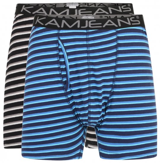 Kam Jeans Stripete Boxershorts 2-Pakk - Undertøy & badetøy - Undertøy store størrelser
