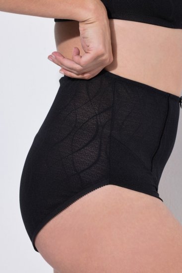 Ulla Popken 809385 Formende truser med blonder Svart - Shapewear - 