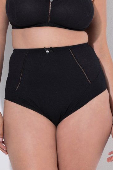 Ulla Popken 809385 Formende truser med blonder Svart - Shapewear - 