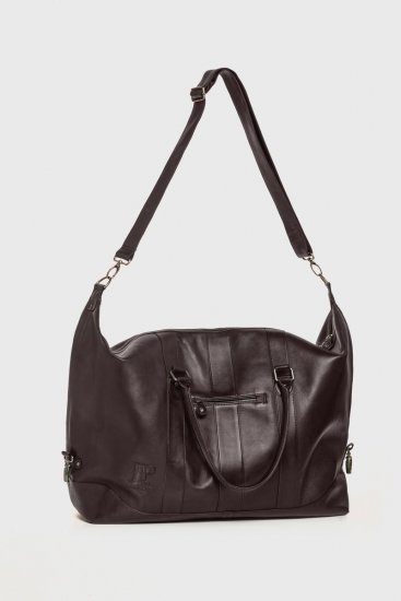 JP1880 810787 Weekendbag i lammenappa Mørkebrun - Vesker - 
