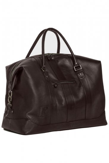 JP1880 810787 Weekendbag i lammenappa Mørkebrun - Vesker - 