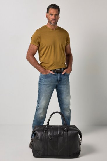 JP1880 810787 Weekendbag i lammenappa Mørkebrun - Vesker - 