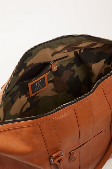 JP1880 810787 Weekendbag i lammenappa Konjakkbrun - Vesker - 