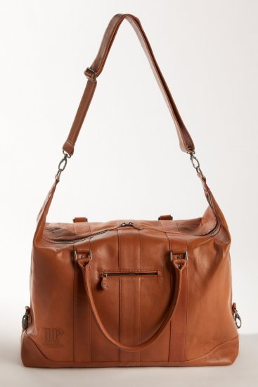 JP1880 810787 Weekendbag i lammenappa Konjakkbrun - Vesker - 